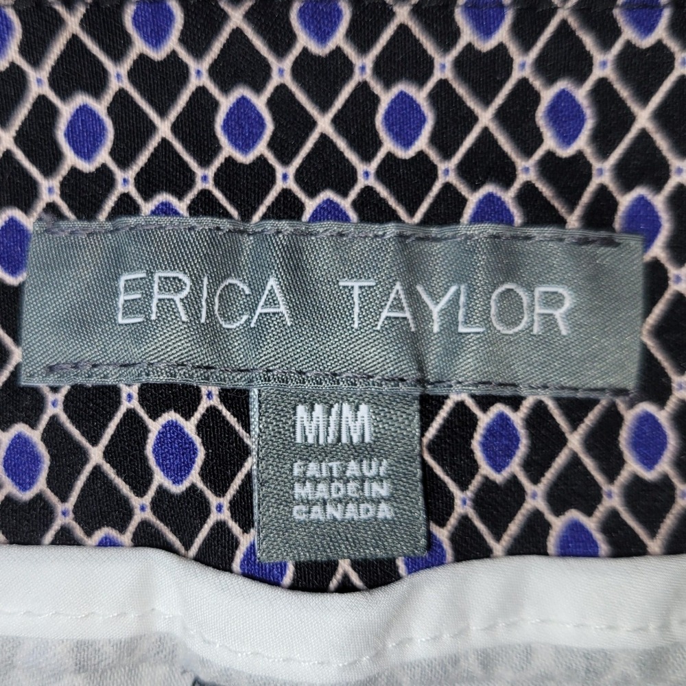 Erica Taylor Womens Geometric Print‎ Pull On Stretch Dress Pants - Picture 5 of 6